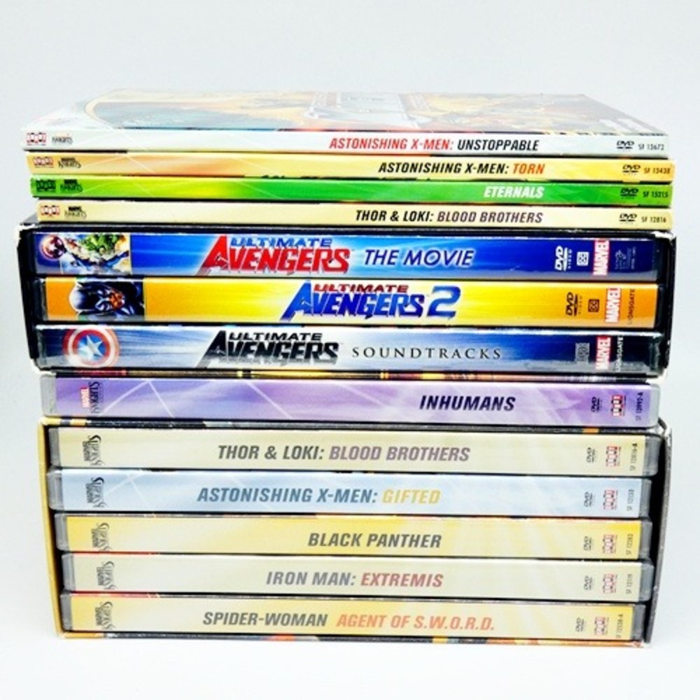 Marvel Knights Animation 12 DVD Lot: Iron Man Wolverine X-Men Hulk Sabretooth